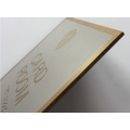 stainless steel gold plate sign with braille card